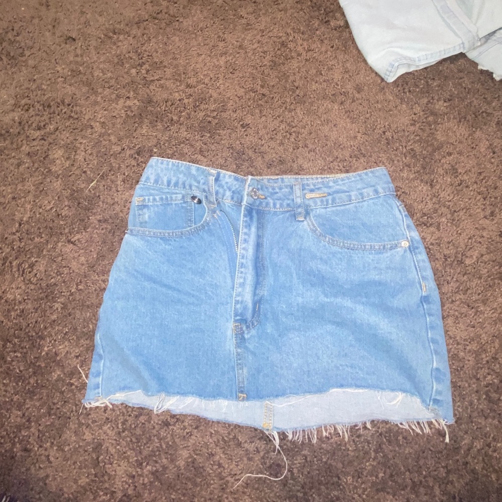 jean skirt